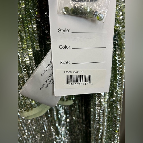 Mac Duggal 93568 NWT TEA-LENGTH DRESS WITH FLORAL BEADING - Picture 7 of 7